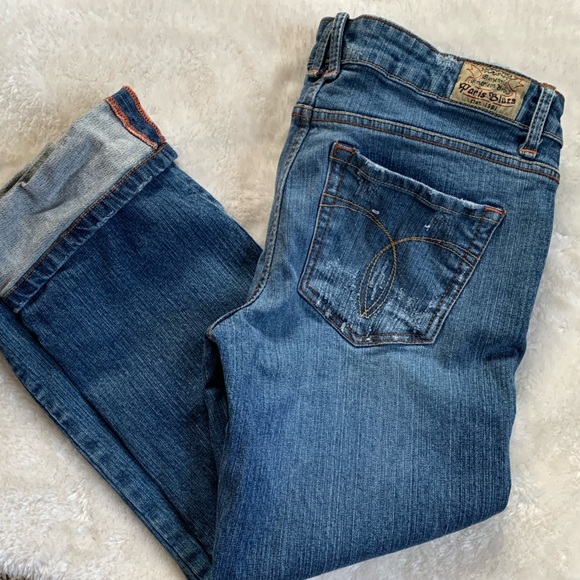 Paris Blues Distressed Cropped Jeans - Picture 3 of 5